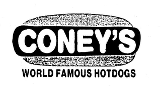 CONEY'S WORLD FAMOUS HOTDOGS logo