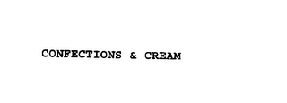 CONFECTIONS & CREAM logo