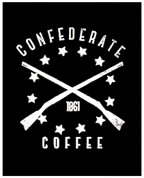 CONFEDERATE 1861 COFFEE logo