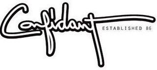 CONFIDANT ESTABLISHED 86 logo