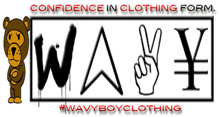 CONFIDENCE IN CLOTHING FORM.  WAVY #WAVYBOYCLOTHING logo