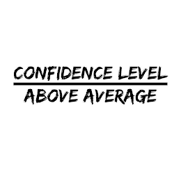 CONFIDENCE LEVEL ABOVE AVERAGE logo