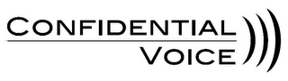 CONFIDENTIAL VOICE logo
