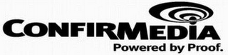 CONFIRMEDIA POWERED BY PROOF. logo