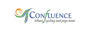 CONFLUENCE WHERE CYCLING AND YOGA MEET logo