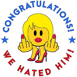 CONGRATULATIONS! WE HATED HIM! logo