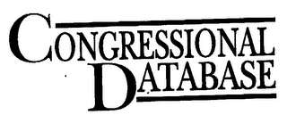 CONGRESSIONAL DATABASE logo