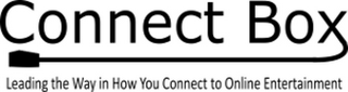 CONNECT BOX LEADING THE WAY IN HOW YOU CONNECT TO ONLINE ENTERTAINMENT logo
