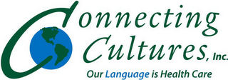 CONNECTING CULTURES, INC. OUR LANGUAGE IS HEALTH CARE logo