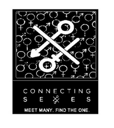 CONNECTING SEXES MEET MANY. FIND THE ONE. logo