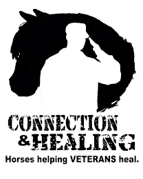 CONNECTION & HEALING HORSES HELPING VETERANS HEAL. logo
