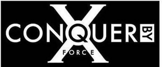 CONQUER BY FORCE X logo