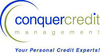 CONQUER CREDIT MANAGEMENT, YOUR PERSONAL CREDIT EXPERTS logo