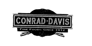 CONRAD-DAVIS FINE FOODS SINCE 1912 logo