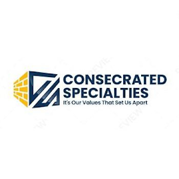 CONSECRATED SPECIALTIES IT'S OUR VALUES THAT SET US APART logo