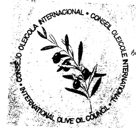 CONSEJO OLEICOLA INTERNATIONAL CONSEIL OLEICOLE INTERNATIONAL INTERNATIONAL OLIVE OIL COUNCIL logo