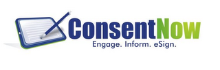 CONSENT NOW ENGAGE. INFORM. ESIGN. logo