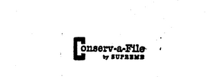 CONSERV-A-FILE BY SUPREME logo