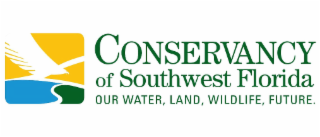 CONSERVANCY OF SOUTHWEST FLORIDA OUR WATER, LAND, WILDLIFE, FUTURE. logo