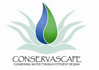 CONSERVASCAPE "CONSERVING WATER THROUGH EFFICIENT DESIGN" logo