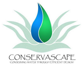 CONSERVASCAPE "CONSERVING WATER THROUGH EFFICIENT DESIGN" logo