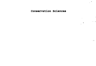 CONSERVATION SCIENCES logo