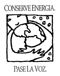 CONSERVE ENERGIA. PASE LA VOZ. logo
