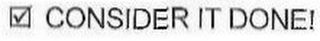 CONSIDER IT DONE logo