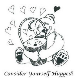 CONSIDER YOURSELF HUGGED! logo