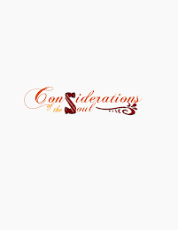 CONSIDERATIONS OF THE SOUL logo