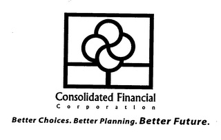 CONSOLIDATED FINANCIAL CORPORATION BETTER CHOICES. BETTER PLANNING.  BETTER FUTURE. logo
