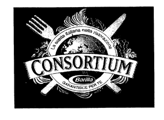 CONSORTIUM LA SCELTA ITALIANA NELLA RISTORAZIONE BARILLA GARANTISCE PER TE logo