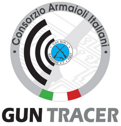 CONSORZIO ARMAIOLI ITALIANI CON ARM I GARDONE V. T. ITALY GUN TRACER logo