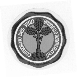 CONSORZIO DEL VINO"BRUNELLO DI MONTALCINO" MARCA DEPOSITATA logo