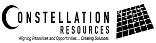 CONSTELLATION RESOURCES ALIGNING RESOURCES AND OPPORTUNITIES... CREATING SOLUTIONS logo