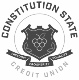 CONSTITUTION STATE CREDIT UNION FREEDOM PROSPERITY EQUALITY logo