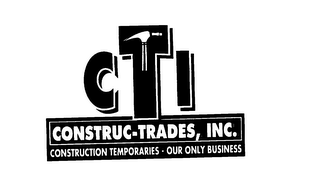 CONSTRUC-TRADES, INC. CONSTRUCTION TEMPORARIES OUR ONLY BUSINESS logo