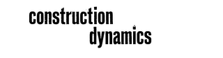 CONSTRUCTION DYNAMICS logo