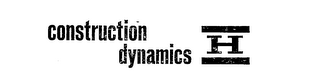CONSTRUCTION DYNAMICS H logo