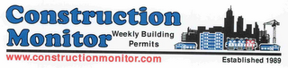 CONSTRUCTION MONITOR WEEKLY BUILDING PERMITS WWW.CONSTRUCTIONMONITOR.COM ESTABLISHED 1989 logo