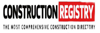 CONSTRUCTION REGISTRY THE MOST COMPREHENSIVE CONSTRUCTION DIRECTORY logo