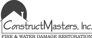 CONSTRUCTMASTERS, INC. FIRE & WATER DAMAGE RESTORATION logo