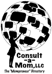 CONSULT -A- MOM, LLC THE "MOMPRENEUR" DIRECTORY logo