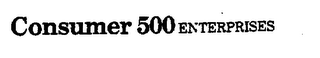 CONSUMER 500 ENTERPRISES logo