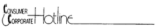 CONSUMER CORPORATE HOTLINE logo