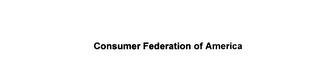 CONSUMER FEDERATION OF AMERICA logo