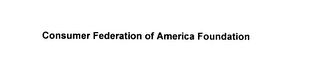 CONSUMER FEDERATION OF AMERICA FOUNDATION logo