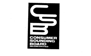CONSUMER SOUNDING BOARD INCORPORATED CSB logo