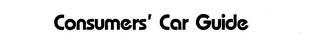 CONSUMERS' CAR GUIDE logo