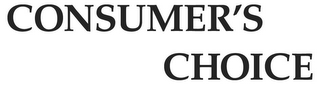 CONSUMER'S CHOICE logo